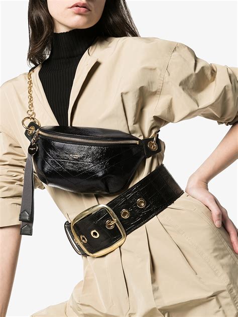 givenchy belt bag black|givenchy designer belt bags.